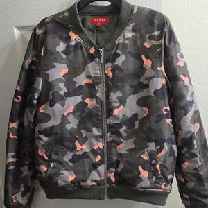 Guess Camouflage Bomber Jacket Size XL